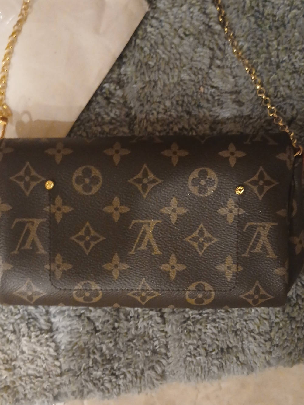 Brown Monogram Chain Wallet - Picture 8 of 11